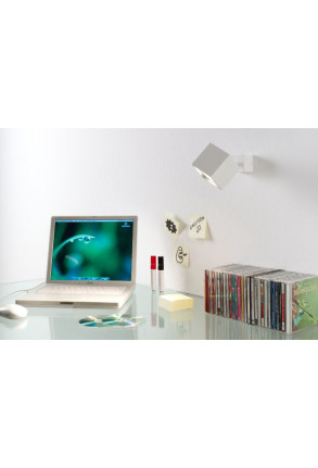 Dau GU10 - Aplică albă ajustabilă